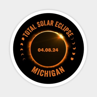 Michigan Total Solar Eclipse 2024 American Totality April 8 Magnet